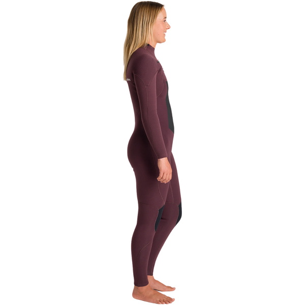 2026 C-Skins Dame NuWave ReWired 4/3mm Chest Zip Våddragt C-NRW43WCZ - Rust / Rust X